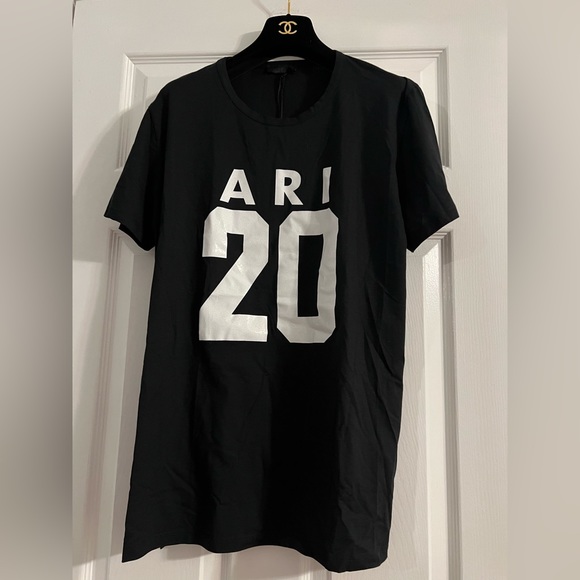NEW w Tags ARI Soho Graphic Print Crew Neck T-Shirt size XXXL fits like XL Italy - Picture 2 of 10